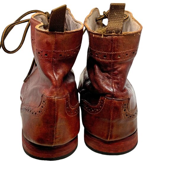EDG by EDUARDO‎ G Russet Buttery Leather Wingtip Brogue Boots main image 4